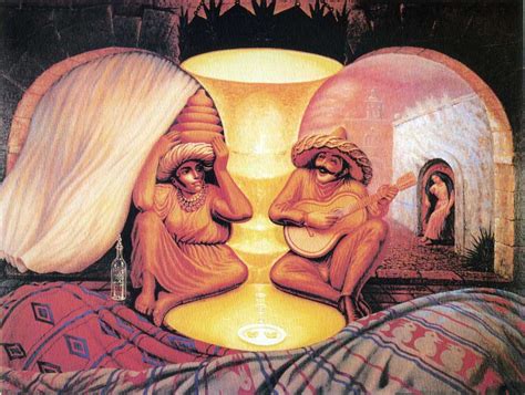 salvador dali old couple painting